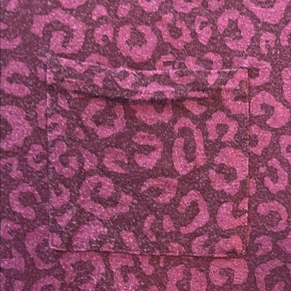 Market & Spruce Maroon Animal Print Tee - Picture 3 of 4